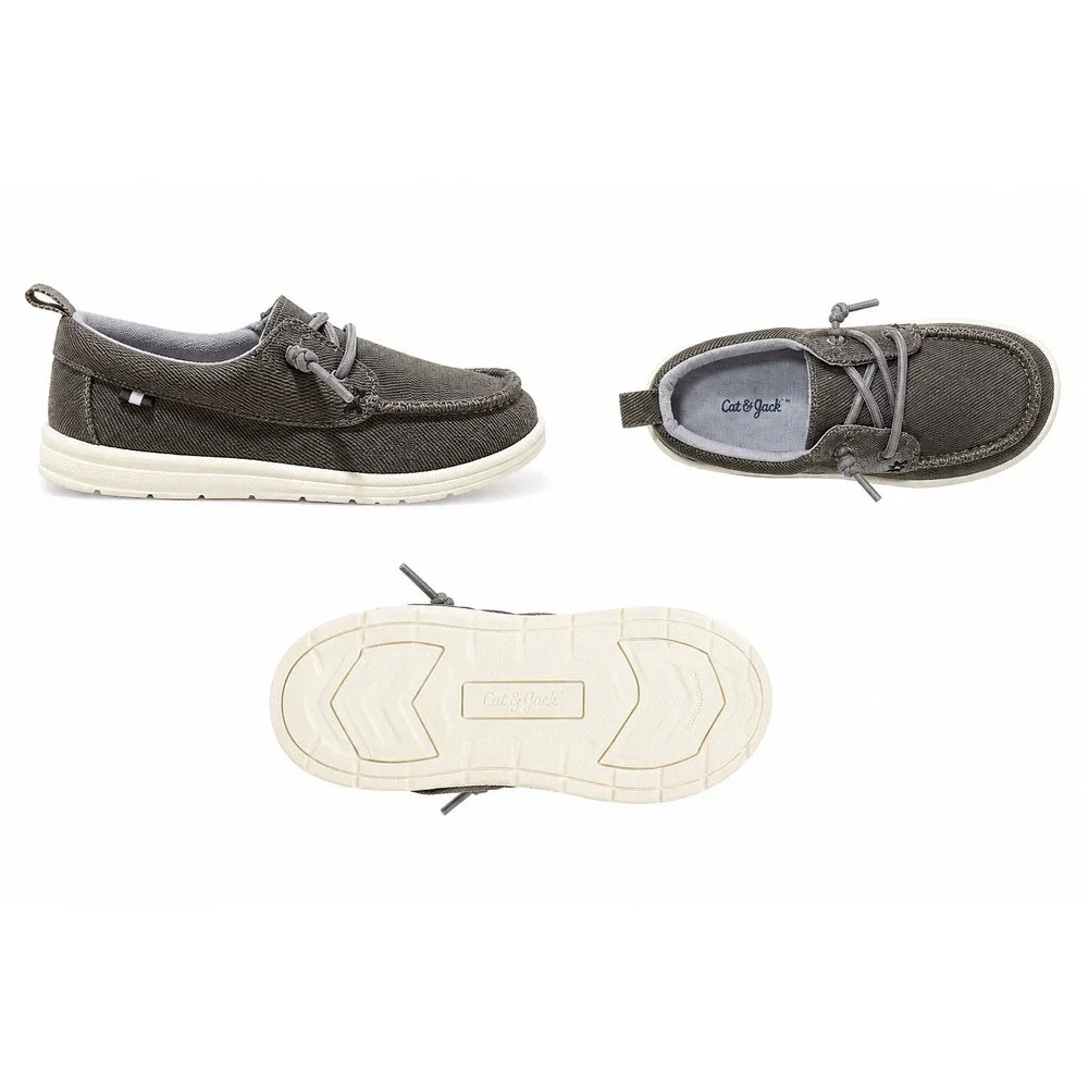 Toddler Bobby Pull-On Sneakers by Cat & Jack Gray‎ Size 8 New With Tags